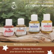 Coffret Découverte 4 massages - 4 flacons 15 mL