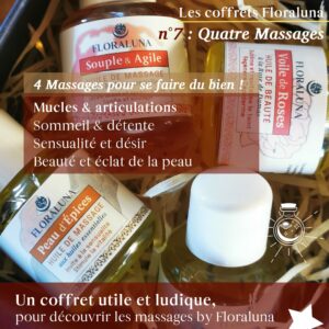 coffret découverte 4 massages - 4 flacons 15 ml