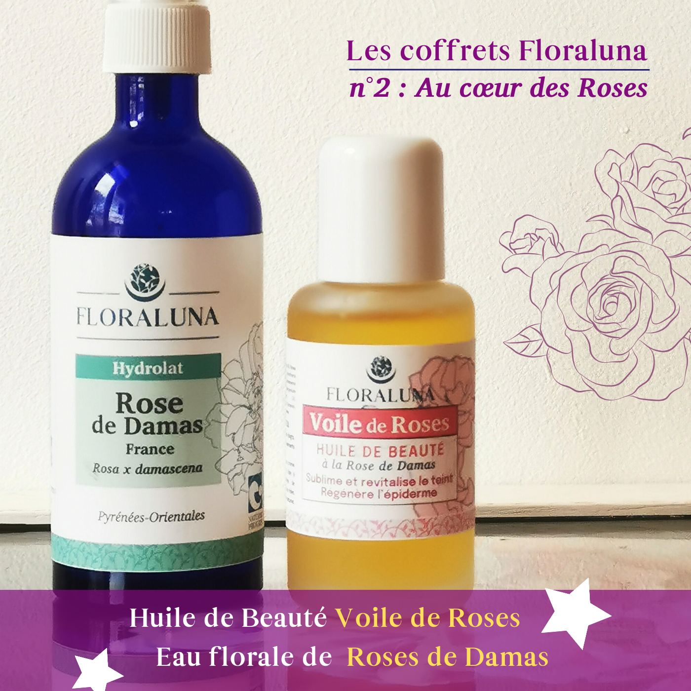 Au cœur des Roses 1 Coffret au cœur des roses, pour sublimer les pétales de votre peau